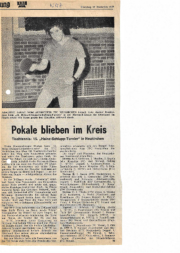 1977 Heinz Schlupp Turnier  Sarau Sieger B-Klasse